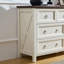 Commode 7 tiroirs Farmhouse pour chambre à coucher, meuble télé rustique en bois pour commode, rangement pour commode pour chambre à coucher, salon, couloir
