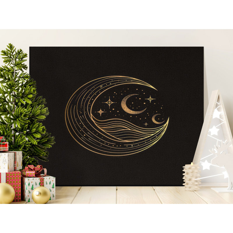 Salyer 1 Piece Wrapped Canvas Wall Art Set, 20x10