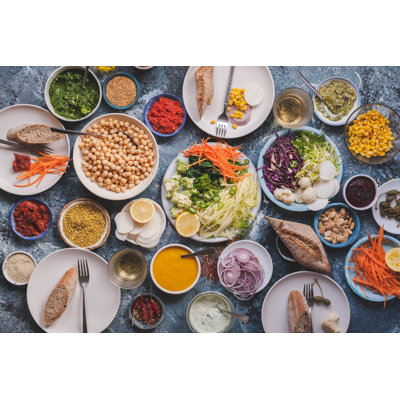 Detox Dieting Food - Wrapped Canvas Print