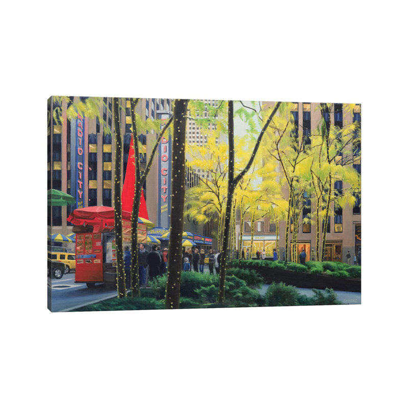 Radio City 1 Piece Wrapped Canvas Painting, 66.04cm H x 101.6cm W x 1.91cm D
