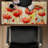 Red flowers garden - 15.75"x31.50" Desk mat