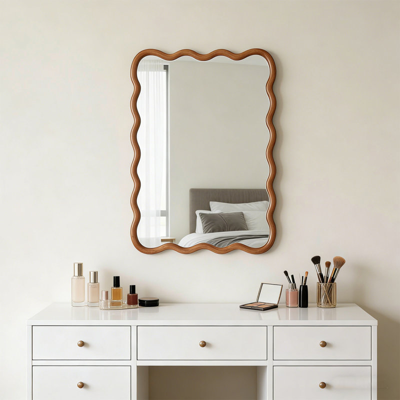 Miroir de salle de bain 20 po x 30 po, Brun