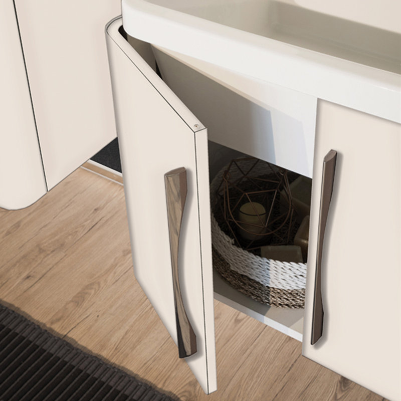 Damira 505mm Single Bathroom Vanity with Integrated Ceramic Basin, White