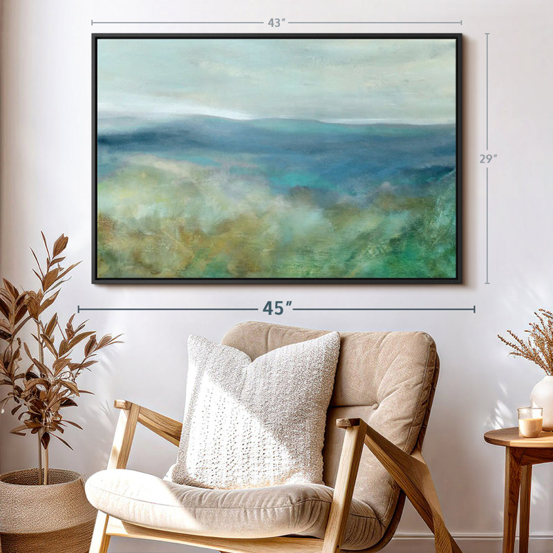 Blue Mountain Overlook Canvas Print, 29" H x 43" W