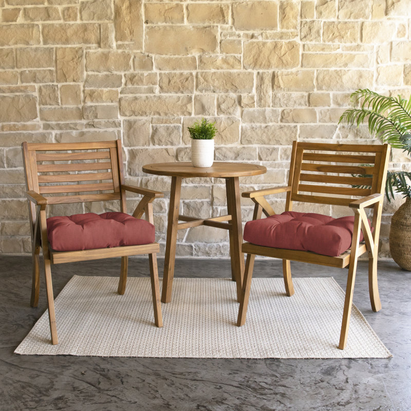 Outdoor 3'' Seat Cushion, 16" W x 16" D, Canvas Henna Sunbrella® Canvas