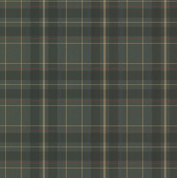 Candice Plaid Wallpaper, Dark Green