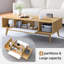 Modern Rectangular 100cm Four Leg Coffee Table with Storage-199997414
