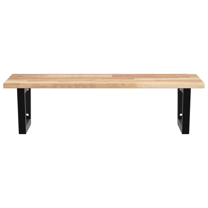 Arsheen 60cm Solid Wood Bathroom Vanity Top, Acacia/Black