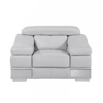 Chaise en cuir fleur