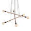 Anupam 6 - Light Stainless Steel Cluster Pendant-1909776923