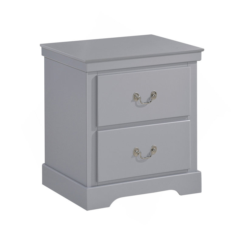 Table de chevet en bois 1Pc, Gris