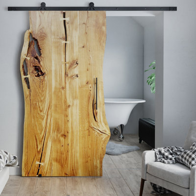 Veasley Solid Oak Barn Doors Prefinished