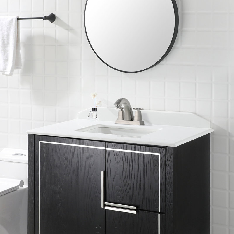 Centerset 2-handle Bathroom Faucet With Drain Assembly, Brushed Nickel