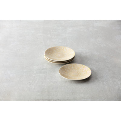 Fortessa Havana Porcelain, 6.25" B/B Plate (Set of 4), Honey