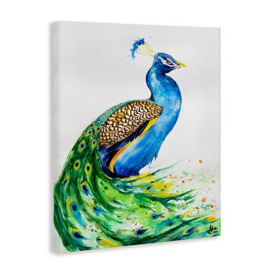 Aphrodite Peacock Portrait Canvas, design by Marc Allante