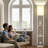 63'' Column Floor Lamp With Shelves and Bulb Included-440108904