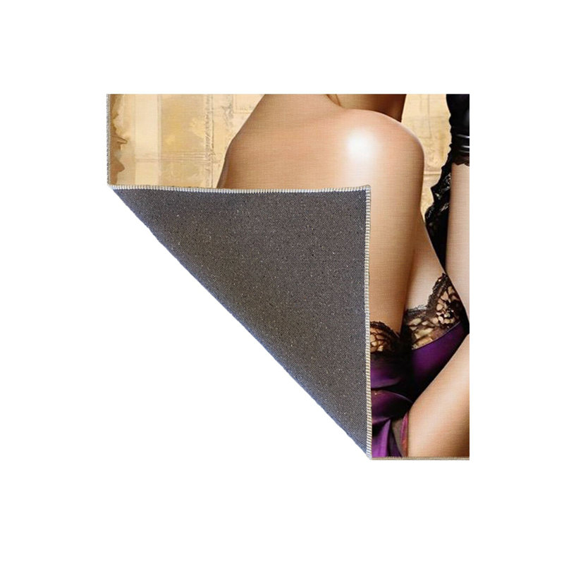 Tapis décoratif lavable à la machine Girl, Sous-tapis rectangulaire de 3 pi 3 po x 4 pi 11 po