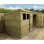 Vecchio 14ft. W x 8ft. D Solid Wood Garden Shed