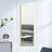 Adamariz Aluminium Alloy Freestanding Modern Wood-Tone Rectangle Mirror-748393818-748393819-747212597