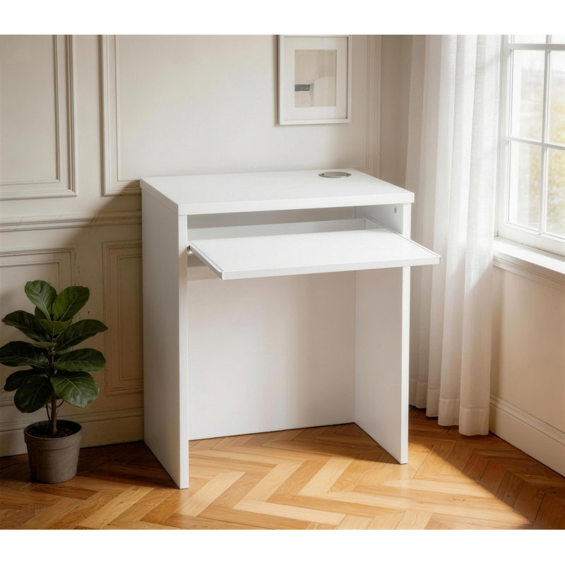 Haajra Computer Desk, 72cm H x 60cm W x 54cm D, White