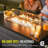 4 Pieces Aluminum Outdoor Patio Furniture Set With 52 Inch Fire Pit Table-119616770