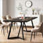 Contemporary Rectangular Dining Table, Multifunctional Conference Desk & Executive Office Table