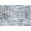 Tapis oriental rectangulaire bleu / blanc en viscose noué à la main-75233397