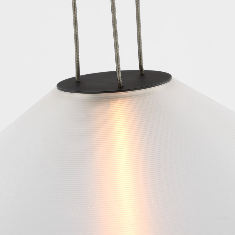 Bicono 1 - Light LED Pendant, 17.3" H x 22" W x 22" D