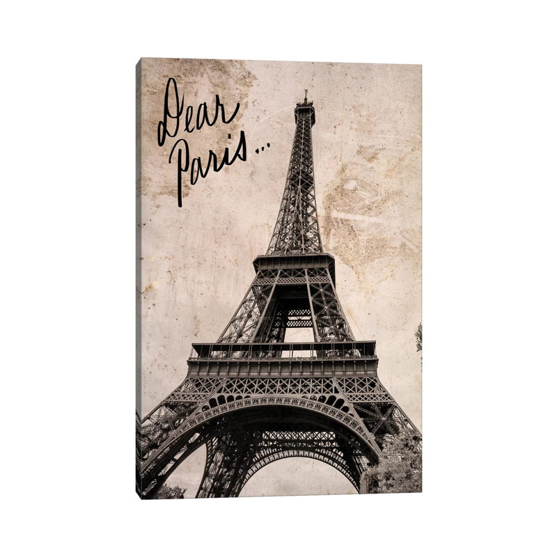 Dear Paris by Emily Navas - Wrapped Canvas Painting