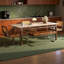 Simple and elegant dining table-1850229364
