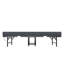 Très grand lit simple 75 po pour personnes de grande taille, matelas en mousse viscoélastique de 5 po, structure en métal robuste, facile à plier et à ranger, assemblage rapide d'invités pliants, capacité de 450 lb, espace portable