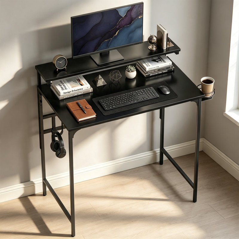 MDF Computer Desk, Black
