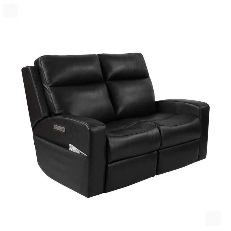 65.5'' Leather Reclining Loveseat