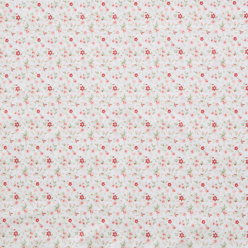 Laura Ashley Printed Cotton Percale Pillowcase Set, Standard Pillowcase Set, Evie Pink
