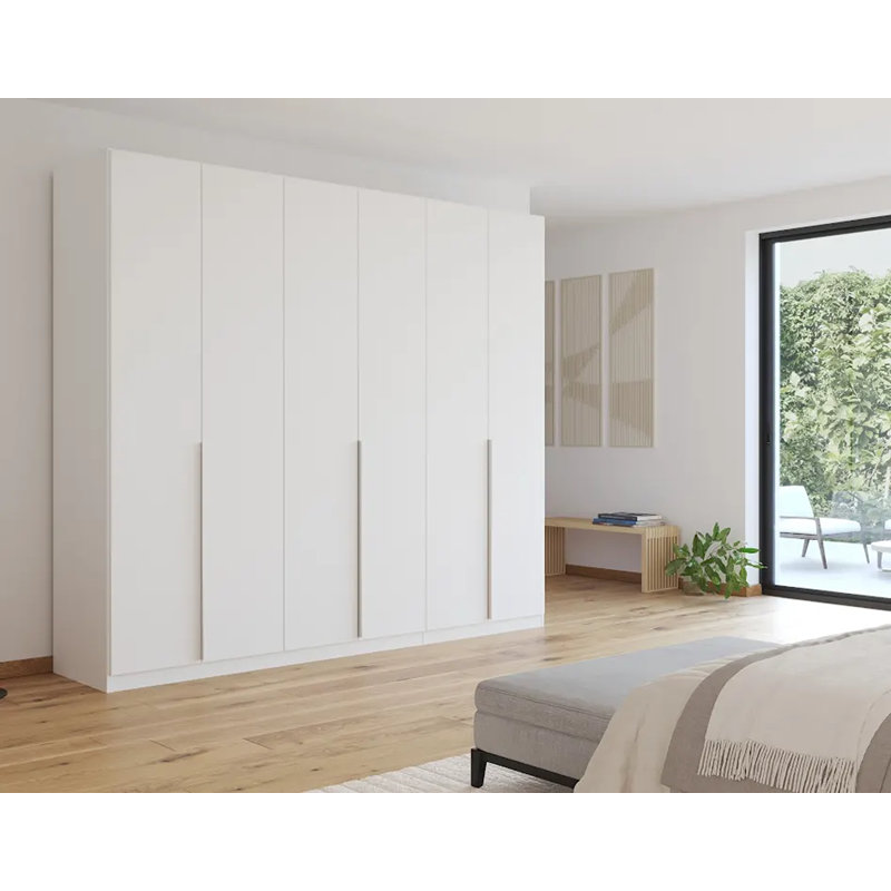 Alabama 2 Door Wardrobe, Alpine White, 229 cm H x 271 cm W x 54 cm D, Classic