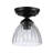 Zanera 1-Light Semi-Flush with Clear Glass-1870040853