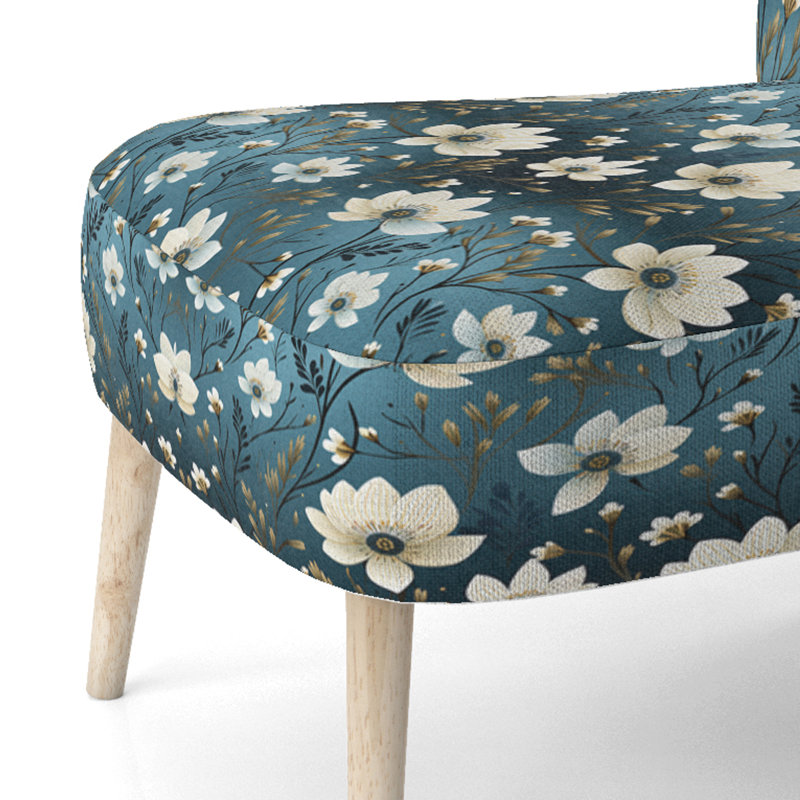 Chaise d'appoint rembourrée Coastal Elegance
