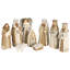 Nativité 9 pièces blanc tricoté 4H