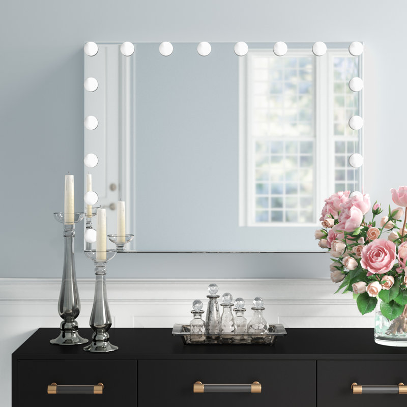 Miroir mural lumineux sans cadre Evaney