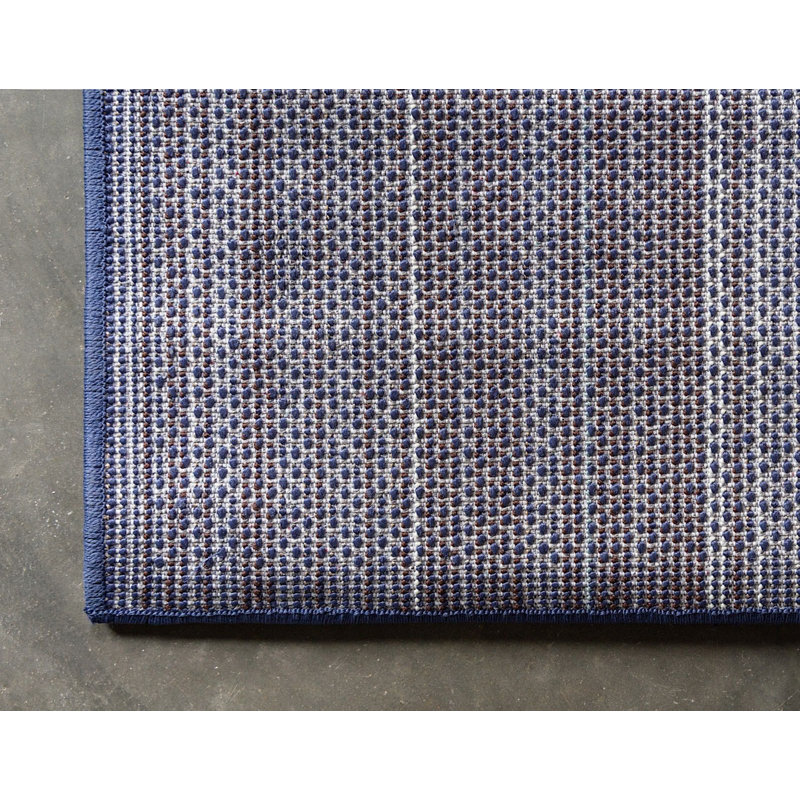 Zuniga Rug, Rectangle 8' x 10', Navy Blue