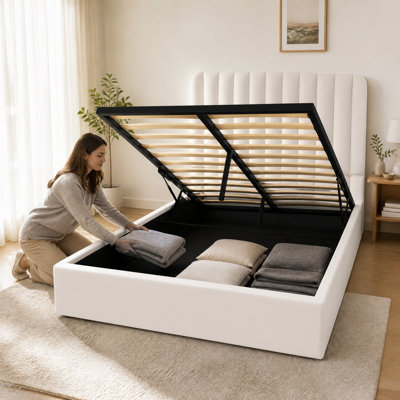 Upholstered Ottoman Storage Bed