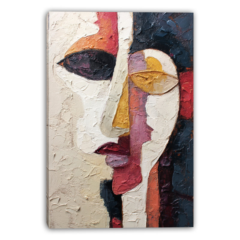 Art mural peint sur toile peinte, L 16 po x H 24 po x P 1,5 po
