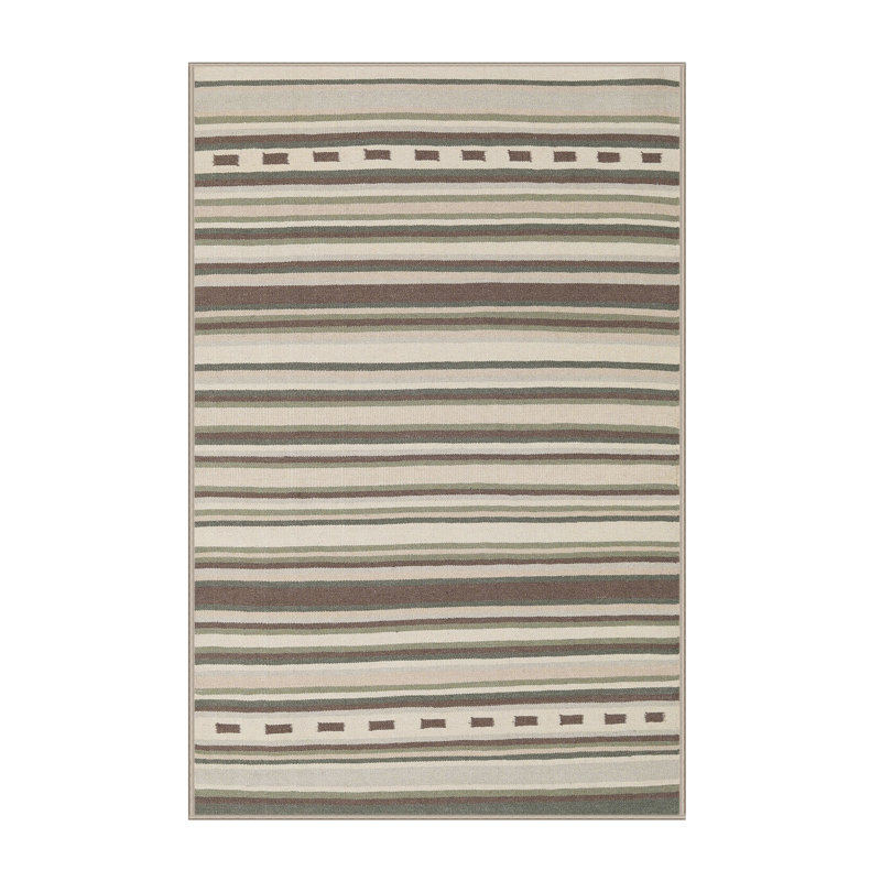 Tapis contemporain brun, Rectangle 2 pi x 4 pi