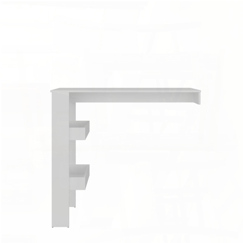 Modern Bar Table with Storage Shelf