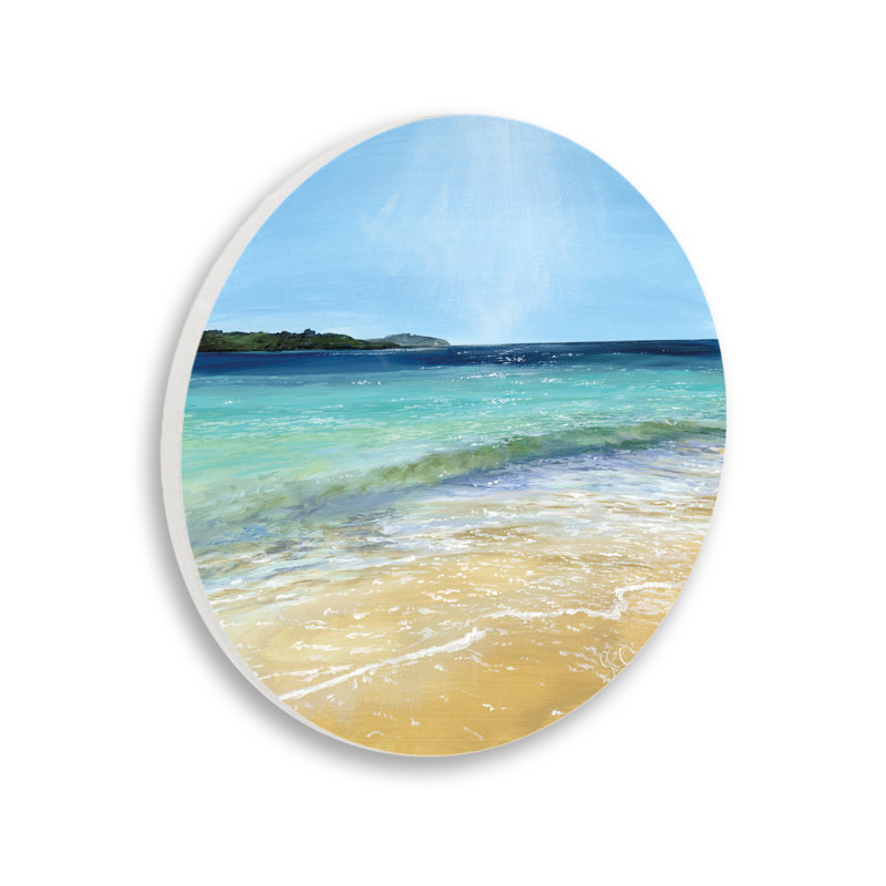 «Glistening Beach Landscape», plaque murale par Georgie Harrison