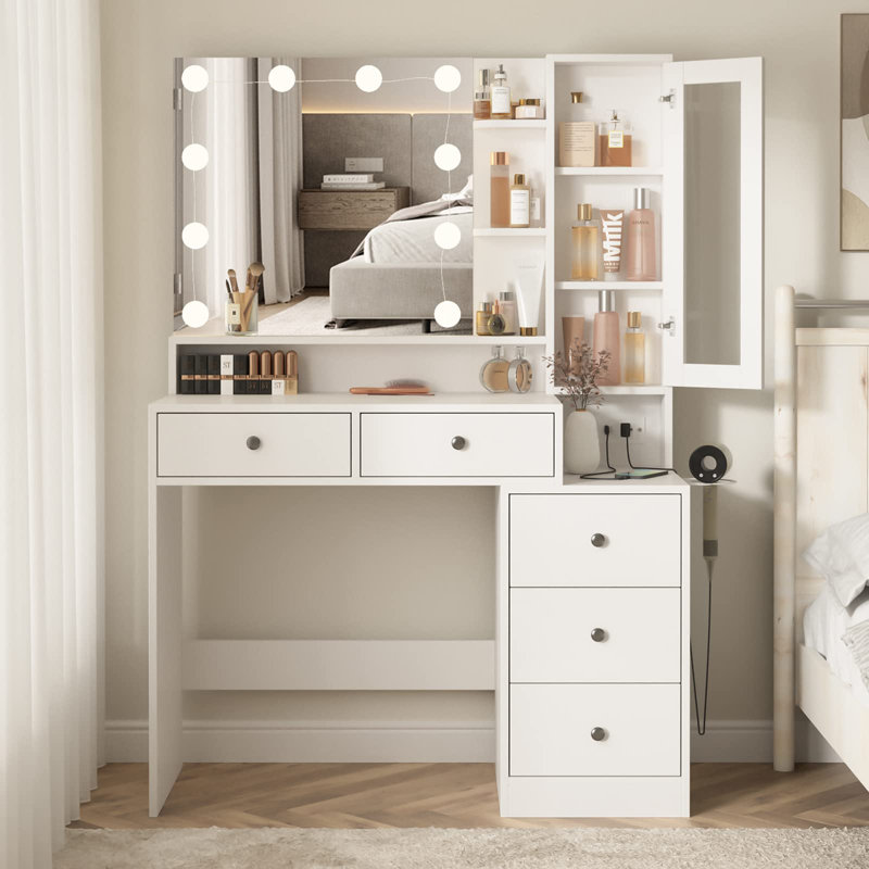 Coiffeuse Eislee, Blanc