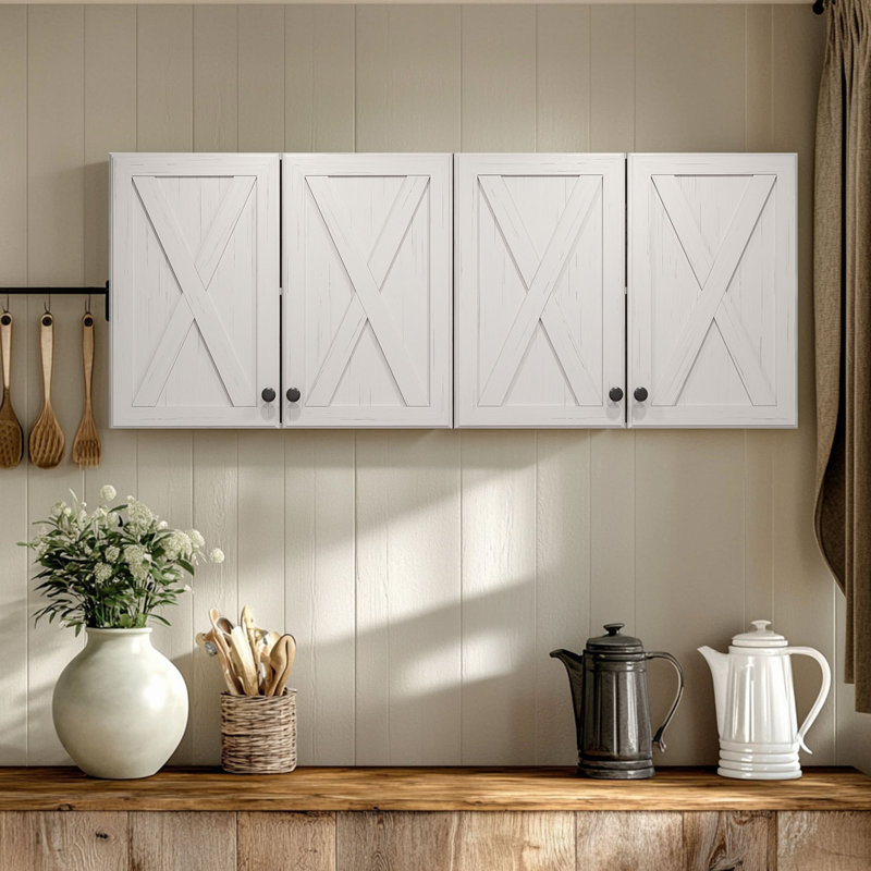 Armoire murale pour lessive 48 ", Blanc