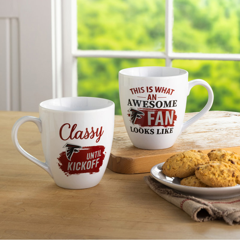 Ensemble de 2 tasses à café NFL, Falcons d'Atlanta