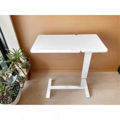Overbed Bedside Desk Mobile Rolling Laptop Stand Tilting Overbed Table With Wheels Height Adjustable Tray Table For Laptop Bed Sofa Side Table , Bedside Table