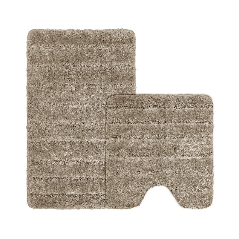 Super Soft Cosy Comforting Lexington Bath Mat Set, Beige